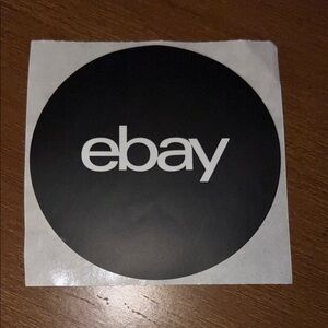 eBay Logo Black White Decal Sticker